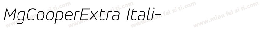 MgCooperExtra Itali字体转换